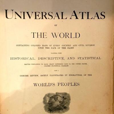 Rand Mcnally Universal Atlas Of The World 1894