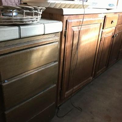 Free cabinets! Great for van conversion project