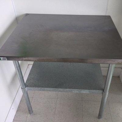36x30 Stainless steel table.