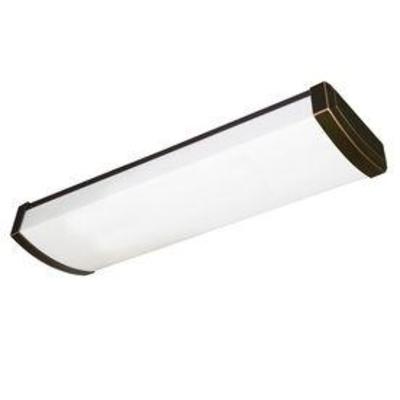 Utilitech White Acrylic Ceiling Fluorescent Light- ...