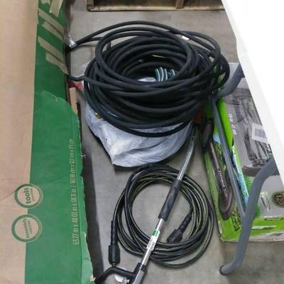 Lot of 4 Hoses and a Sprayer!
