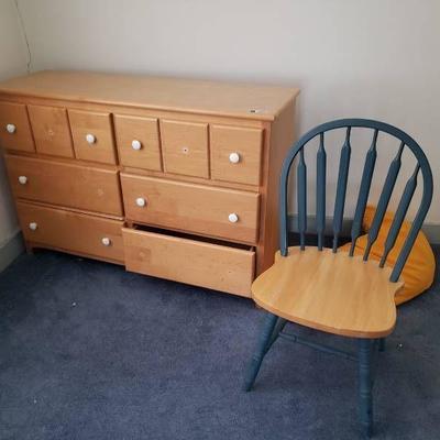 Dresser and chair