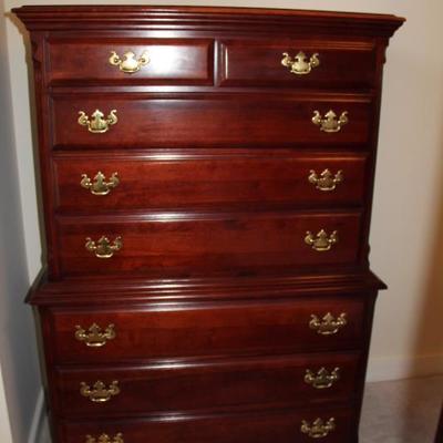 #103 Large Chest of Drawers (8)
 by Sumter Cabinet Co (SC)
37"W x 19"D x 56"T
(see matching nightstand, long dresser...