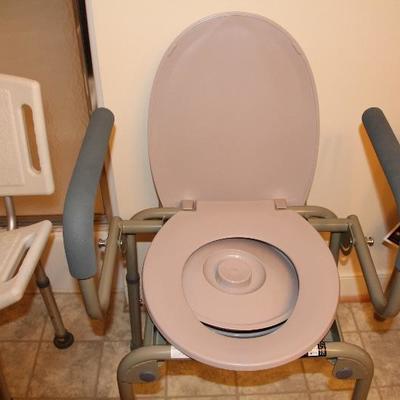 #202  Drop arm portable commode
sanitized and cleaned
PRICE:  $25