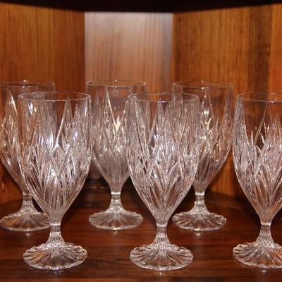 #618 6pc Crystal Water Glasses
PRICE:  $18