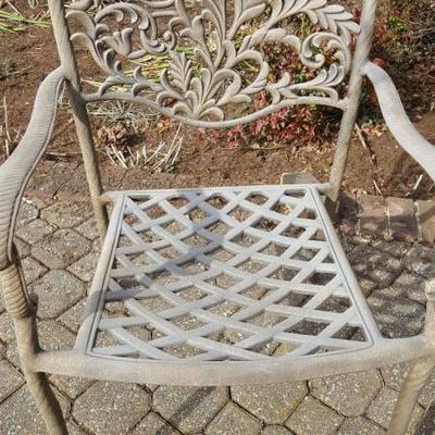 wrought iron outdoor chair