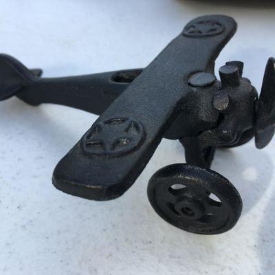 cast iron toy plane
