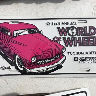 world of wheels license plate