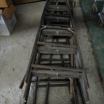 3 Wooden Ladders