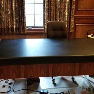 Exquisite Executives Desk with leather top - State of the Art