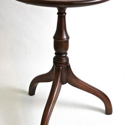 low, round candle stand