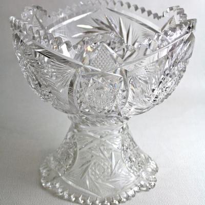 2 piece crystal punch bowl