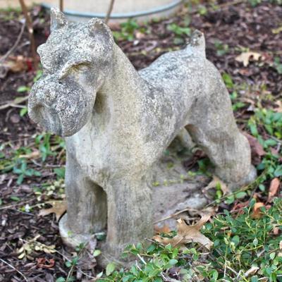 Miniature Schnauzer lawn ornament