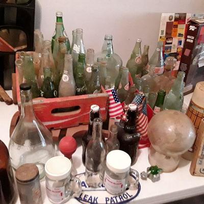 Vintage & Antique Bottles.
Coca-Cola, Pepsi, cobalt, amber medicine blts. Mini cream bottles, pyrex &more