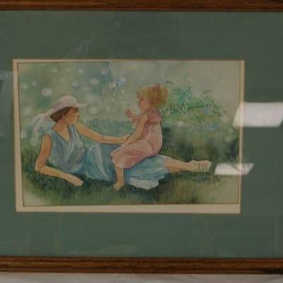 Original Watercolor Painting- Framed Pretty