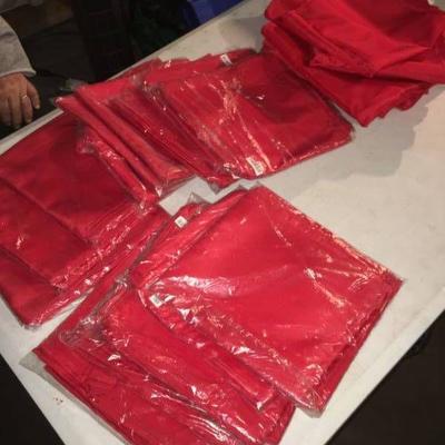 104 Red Cloth Napkins - 20 square