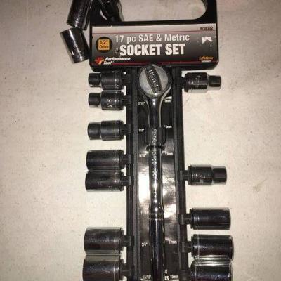 Performance Tool Socket Set - 1 2 Dr, SAE & Metri ...