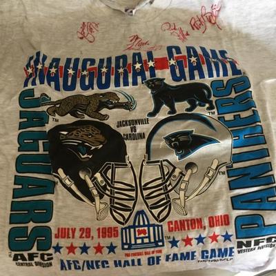 1995 Jacksonville Jaguars Autographed Shirt 