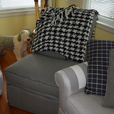 Chair, Blanket, & Pillow
