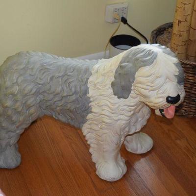 Ceramic Sheep Dog Decor