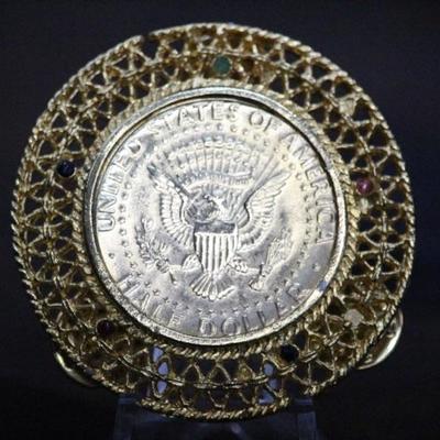 Gold Plated Kennedy in pin benzel