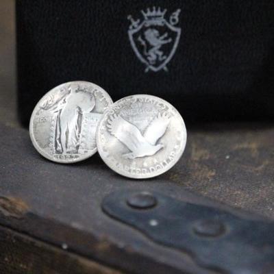 Walking Liberty Cufflinks - 90% Silver