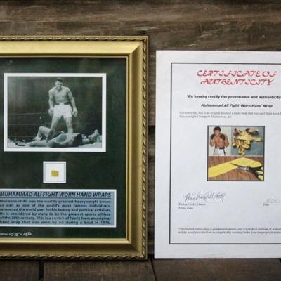 Muhammad Ali Fight Worn Hand Wraps