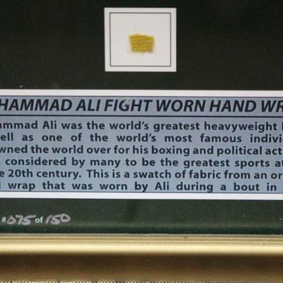 Muhammad Ali Fight Worn Hand Wraps