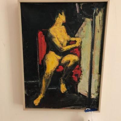 Matt Overend Studio Nude oil painting $200