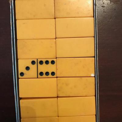 Ivory set of dominoes $125
