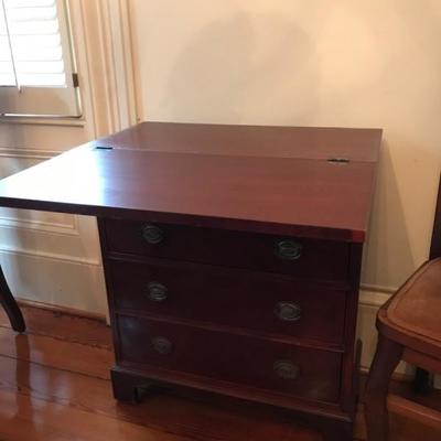 Chippendale style chest of drawers/desk $165