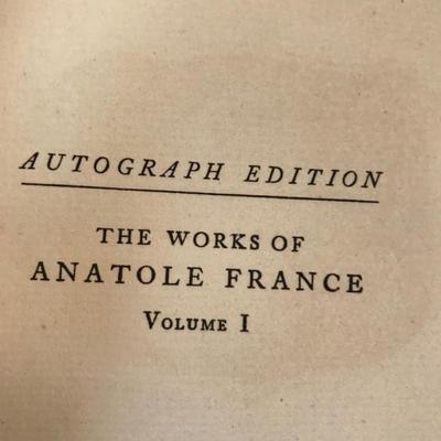 Anatole France The Crimes of Sylvester Bonnard autograph edition #291 1918 $95
or best offer
