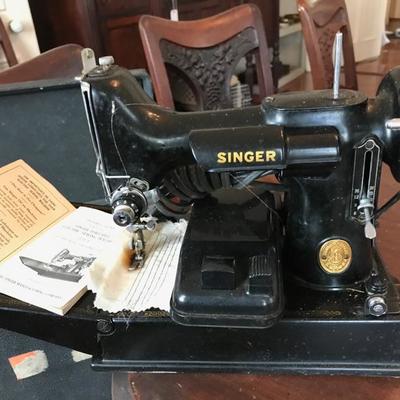 1953 Singer portable sewing machine 221-1 $395
