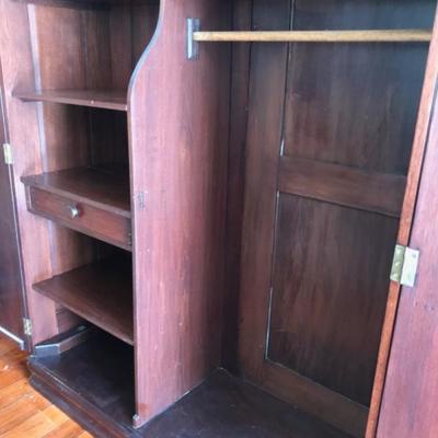 Mid-west hand crafted antique walnut armoire  Best offer value $3,900
72 X 87 X 21 1/2