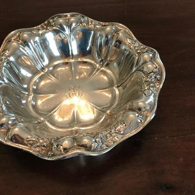 Engraved sterling Gorham bowl $210