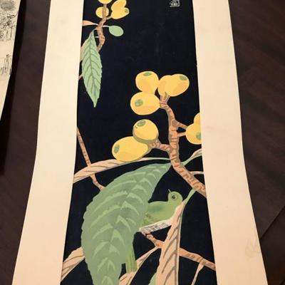 Japanese silk screen $30