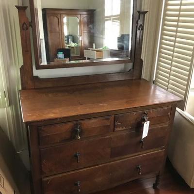Dresser with mirror $125
42 1/2 X 62 X 21