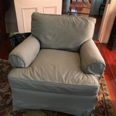 Slipcovered arm chair $139
32 X 30 X 36