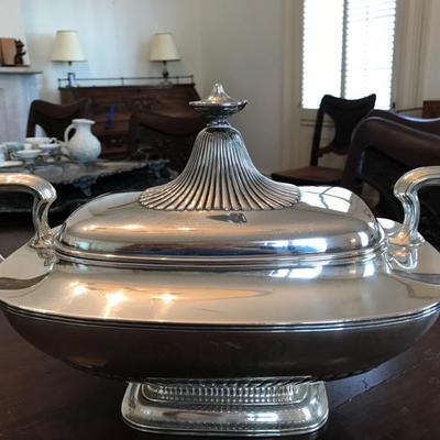 Sterling Gorham covered serving bowl $950