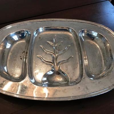 Reed and Barton meat and vegetable platter $48