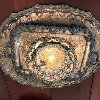 Silver plated platters