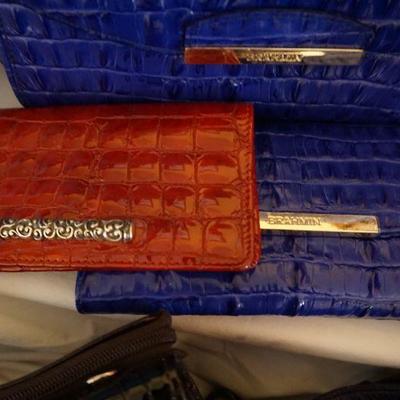 Red and Blue Brahmin Wallets