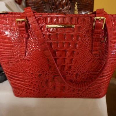 Large Red Brahmin Handbag