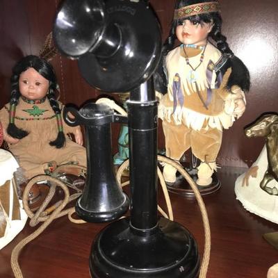 Antique Kellogg Telephone 