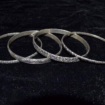 Sterling bangles
