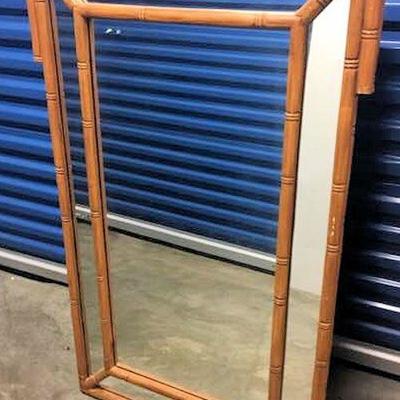 WHF045 Large Faux Bamboo Mirror