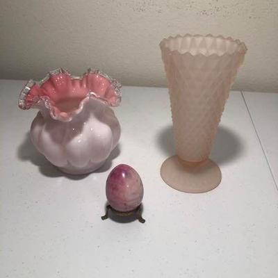 Pink Glass Decorations