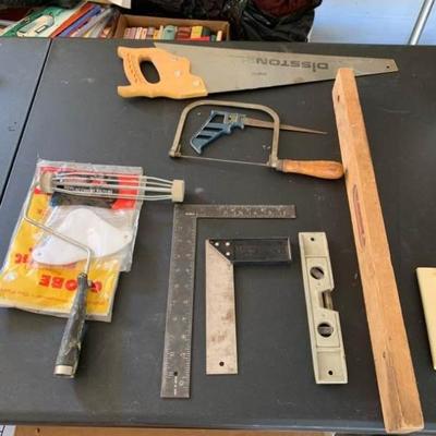 Level, Saws, and Assorted Tools