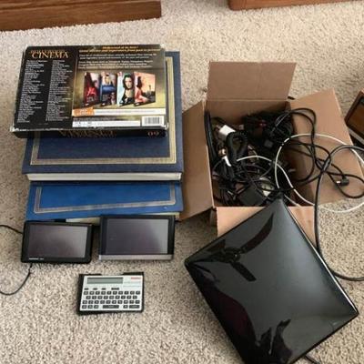 Assorted Electronics and Two Photo Albums