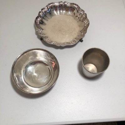 Three Assorted Silver Dishes